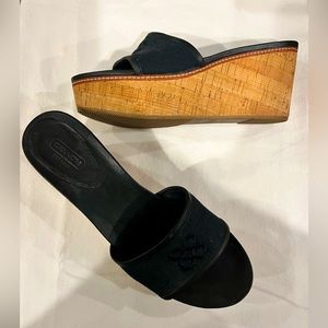 Coach Jaci Cork Wedge Sandal Size 9